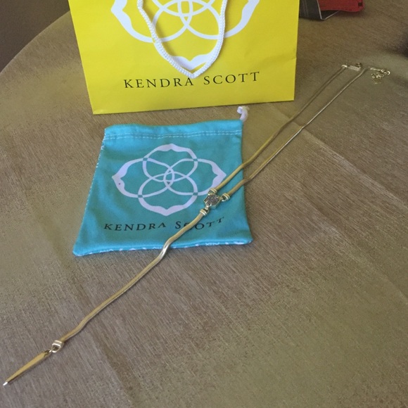Authentic Kendra Scott Starla platinum necklace. Bags not included. (misplaced) - Picture 2 of 4